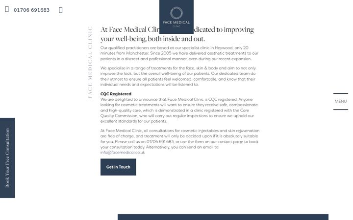 Zrzut ekranu facemedical.co.uk