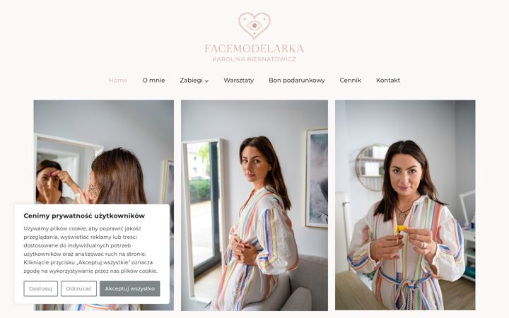 Screenshot of facemodelarka.pl