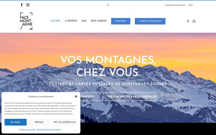 Screenshot of facemontagne.ch