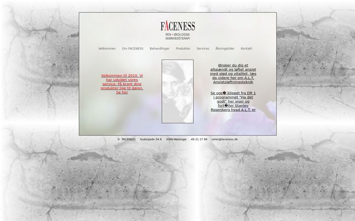 Screenshot of faceness.dk