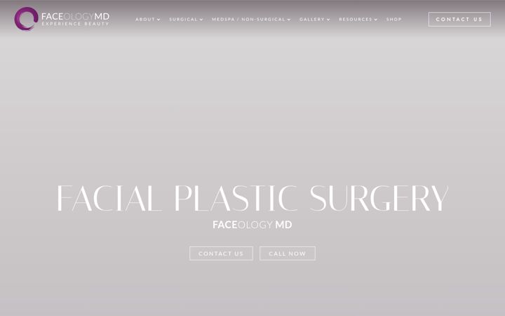 Screenshot of faceologymd.com