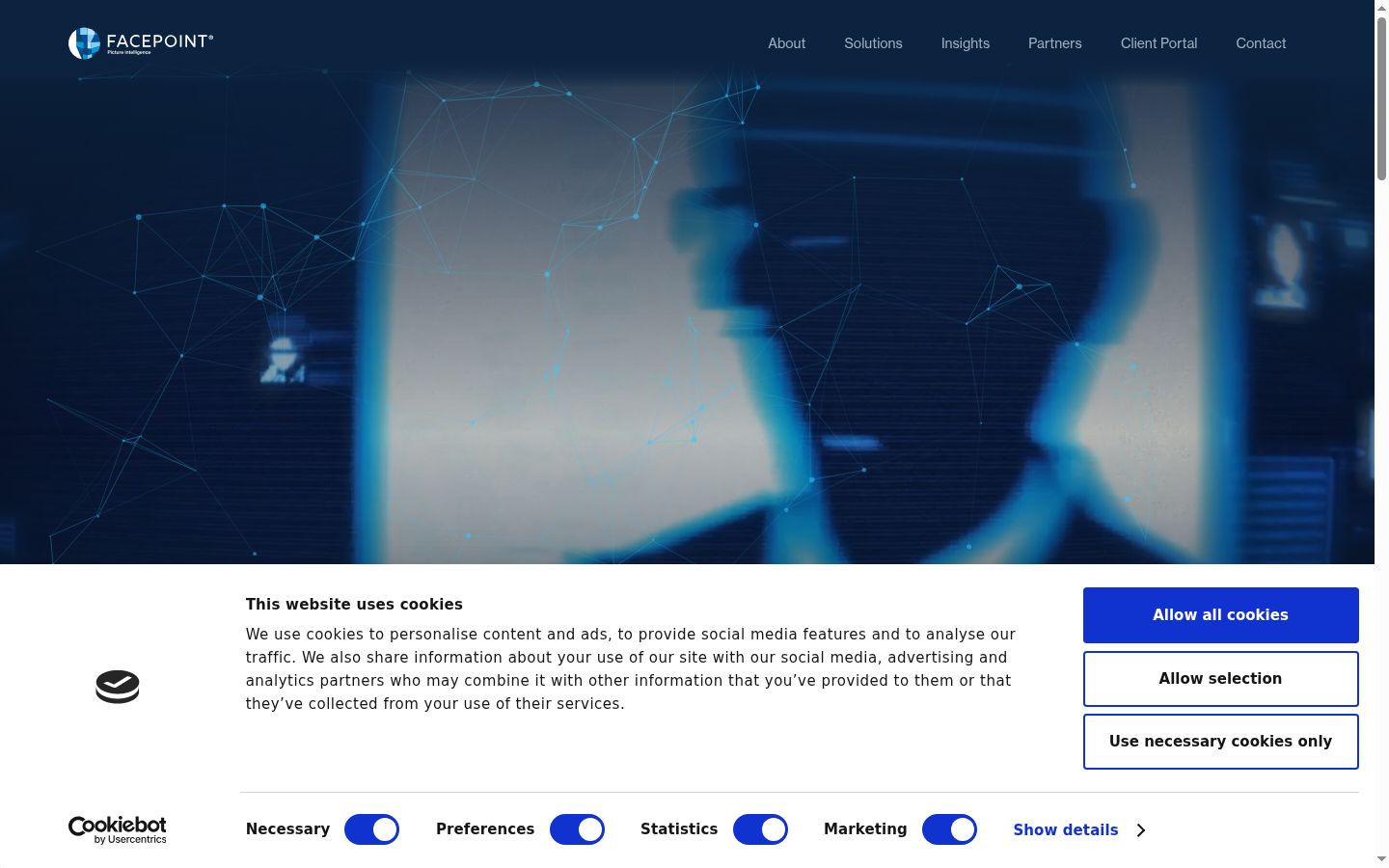 Screenshot του banner συγκατάθεσης που εμφανίστηκε πριν από οποιαδήποτε αλληλεπίδραση