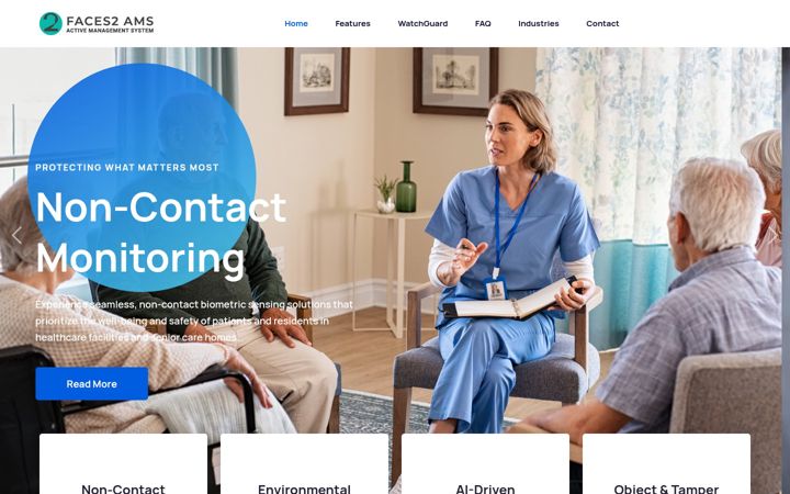 Screenshot of faces2ams.com