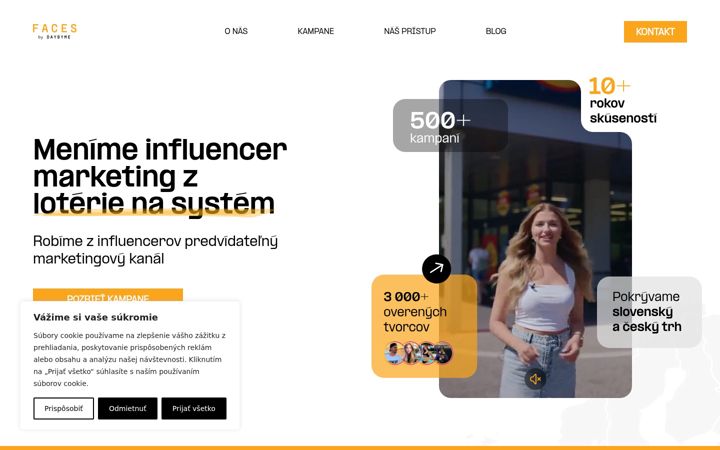 Screenshot of facesbydaybyme.com