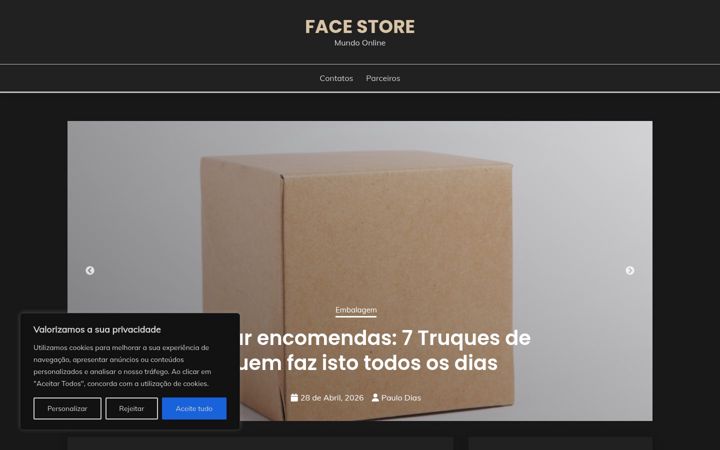 Screenshot of facestore.pt