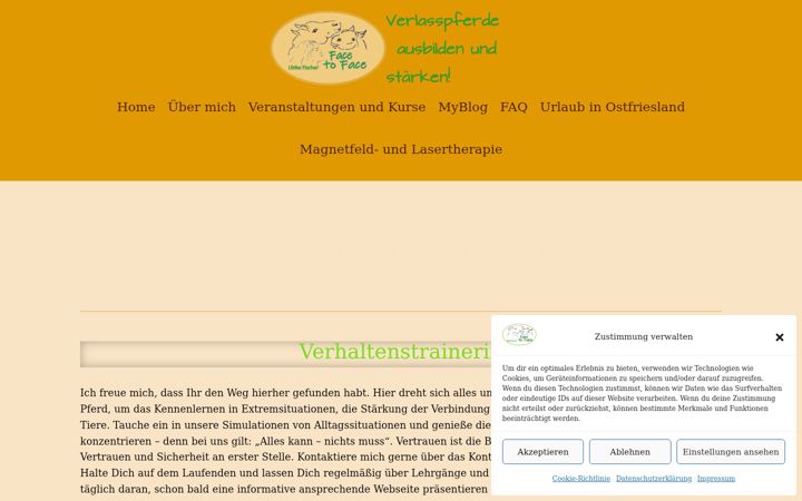 Screenshot of facetoface-fischer.de