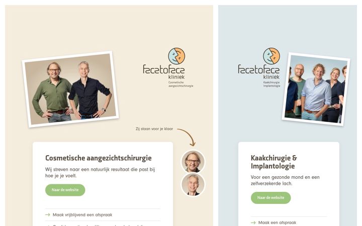Screenshot of facetofacekliniek.nl