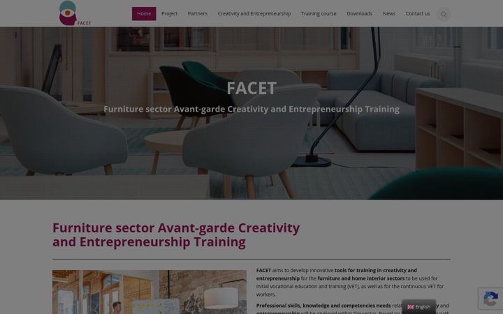 Screenshot of facetproject.eu