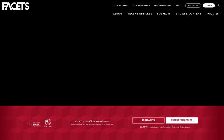Screenshot of facetsjournal.com