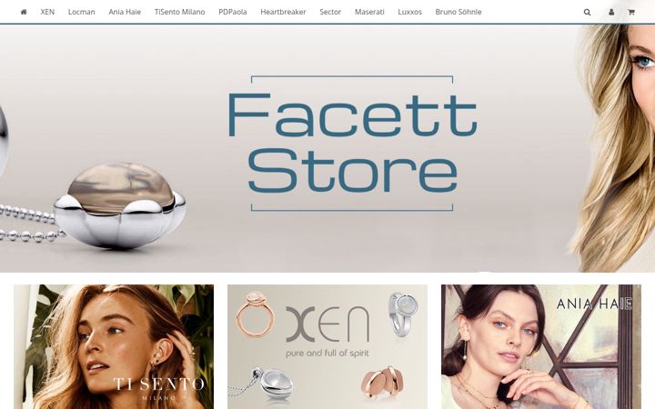 Screenshot of facett-store.de