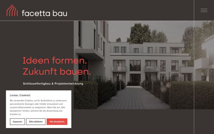 Screenshot of facetta-bau.de