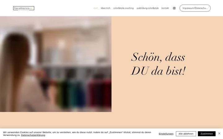 Screenshot stránky facettenreich-schoen.at