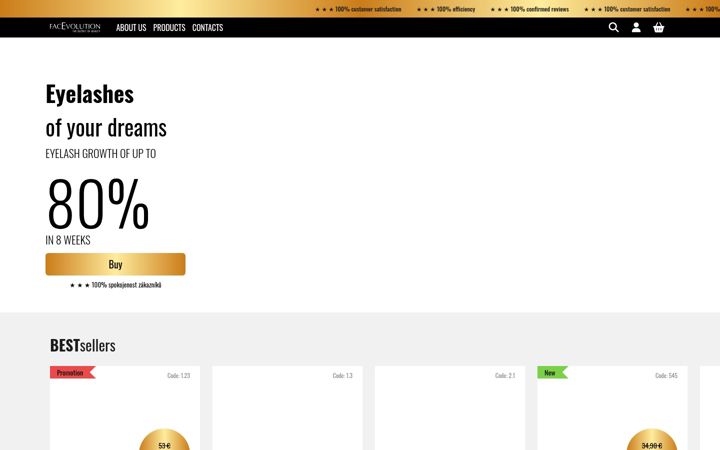 Screenshot of facevolution.eu
