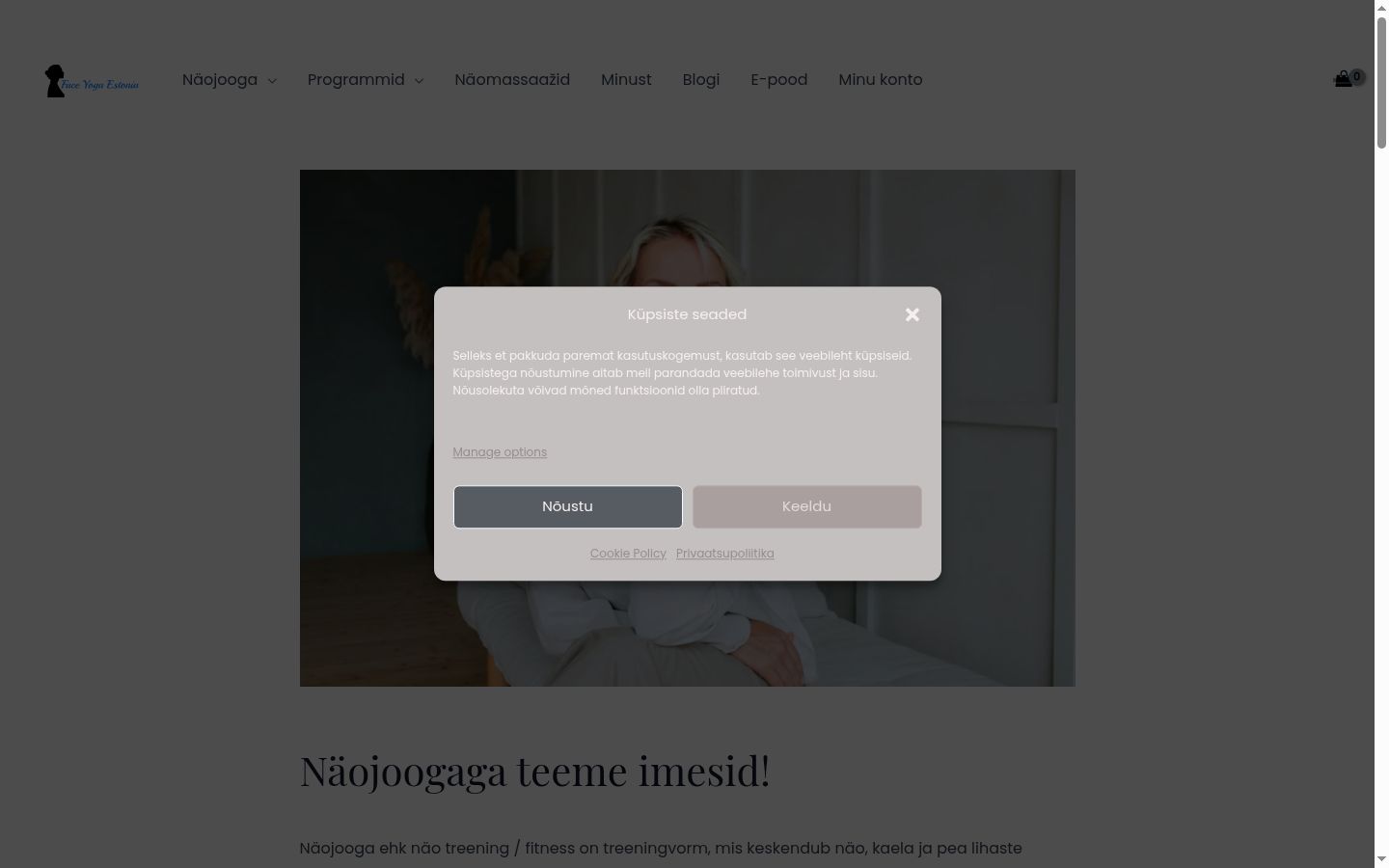 Snímka obrazovky banera súhlasu zobrazeného pred akoukoľvek interakciou