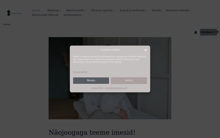 Screenshot of faceyogaestonia.eu