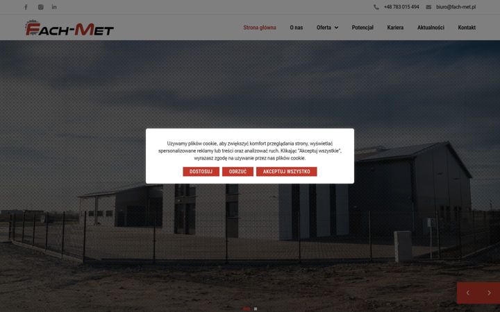 Screenshot of fach-met.pl