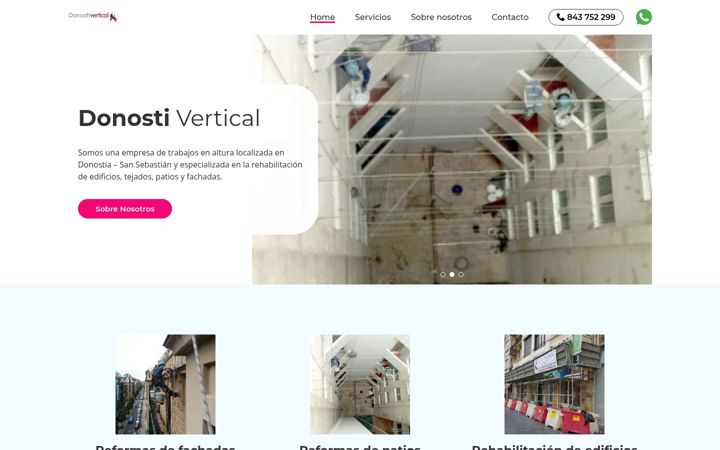 Screenshot of fachadasguipuzcoa.com.es