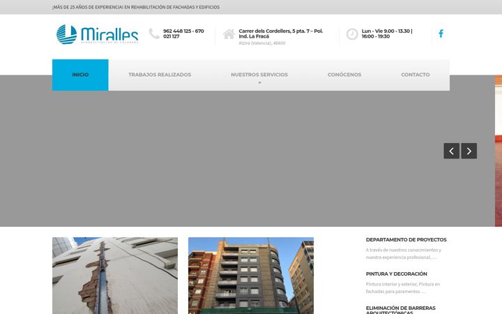 Screenshot του fachadasmiralles.es