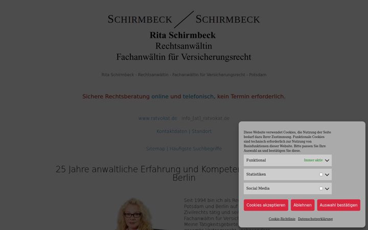 Screenshot ta' fachanwalt-versicherungsrecht-potsdam.de
