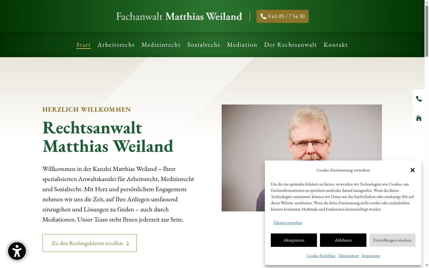 Screenshot tal-banner tal-kunsens muri qabel kwalunkwe interazzjoni