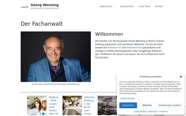 Screenshot ta' fachanwalt-wenning.de