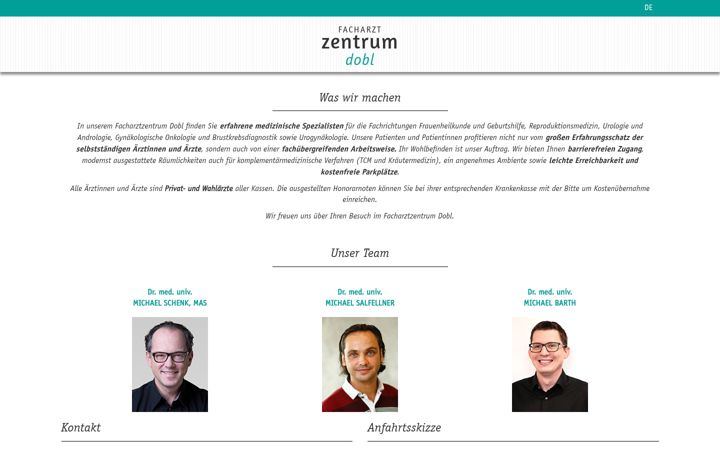 Screenshot of facharztzentrum-dobl.at