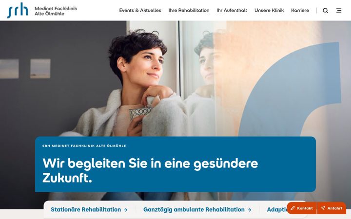 Skærmbillede af fachklinik-alte-oelmuehle.de