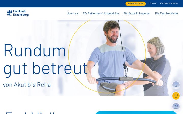 Képernyőkép: fachklinik-enzensberg.de