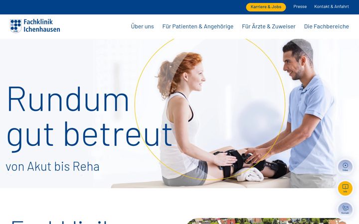 Képernyőkép: fachklinik-ichenhausen.de