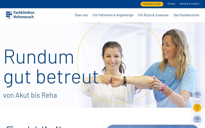 Képernyőkép: fachkliniken-hohenurach.de