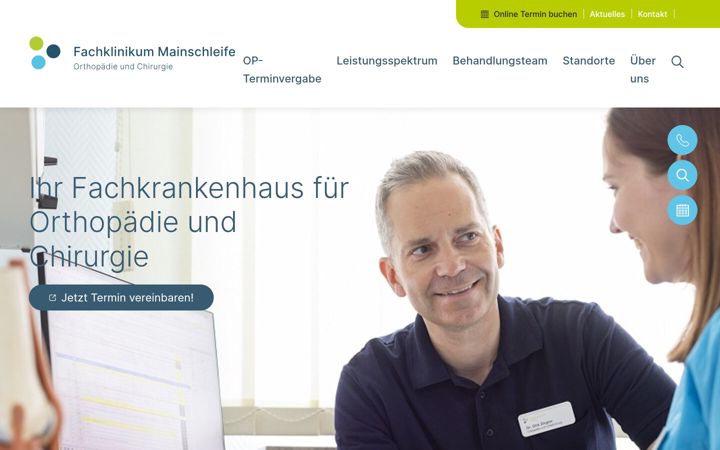Képernyőkép: fachklinikum-mainschleife.de