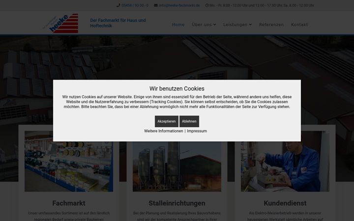 Képernyőkép: fachmarkt-heeke.de