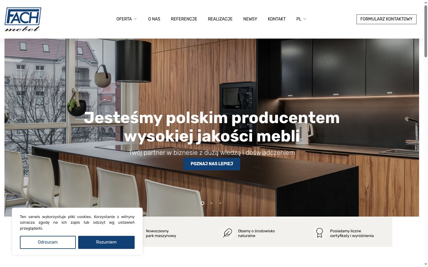 Skärmbild av samtyckesbannern som visades före någon interaktion