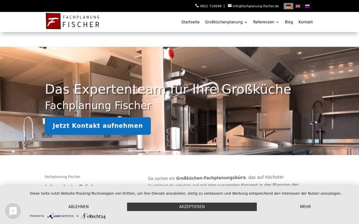 Screenshot of fachplanungfischer.com