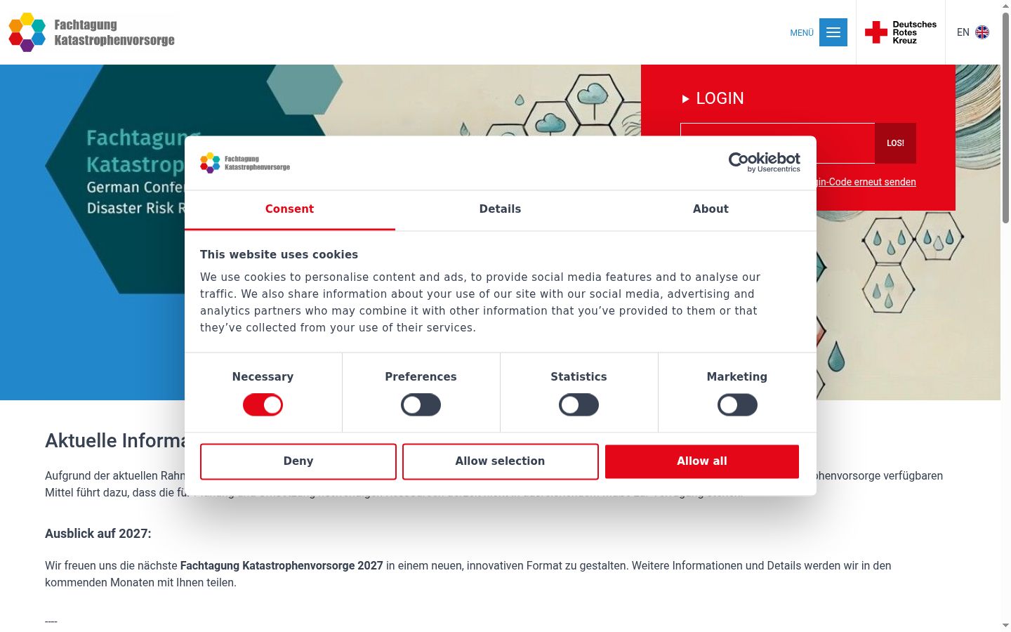 Zrzut ekranu banera zgody wyświetlanego przed jakąkolwiek interakcją