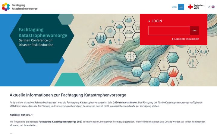 Zrzut ekranu fachtagung-katastrophenvorsorge.de