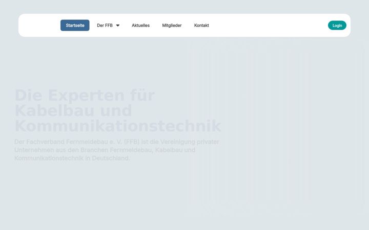 Snimka zaslona za fachverband-fernmeldebau.de