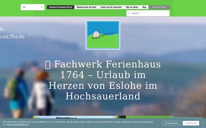 Snimka zaslona za fachwerk-ferienhaus1764.de