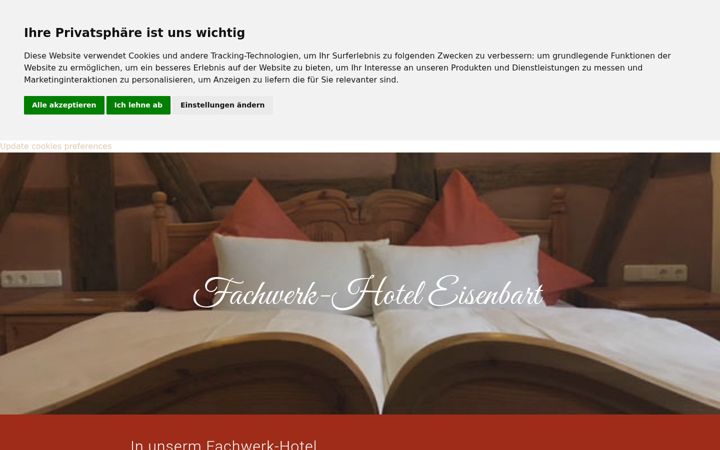 Screenshot of fachwerkhotel.de