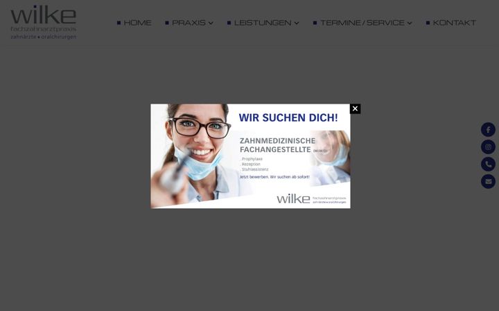 Ekrano kopija fachzahnarztpraxis-wilke.de