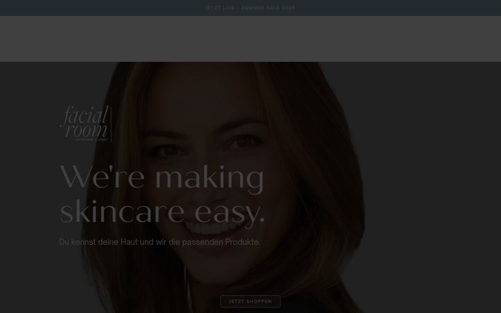 Screenshot of facialroom-skincare.de