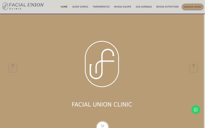 Snímek obrazovky facialunionclinic.com.br