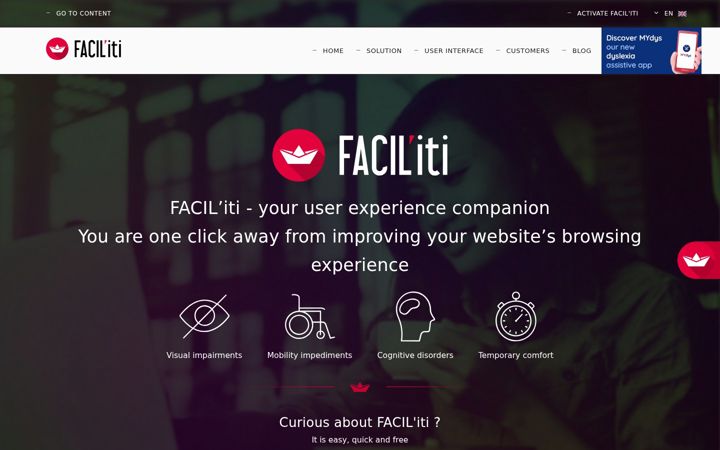 Ekrano kopija facil-iti.com