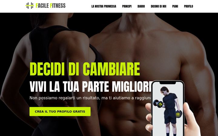 Screenshot ta' facilefitness.it
