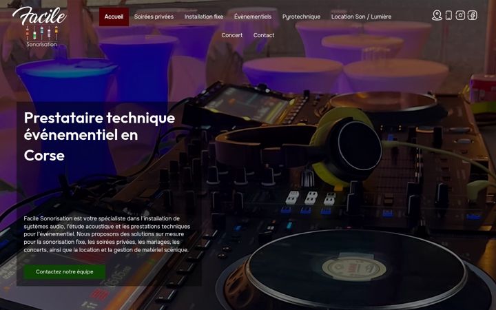 Screenshot of facilesonorisation.com