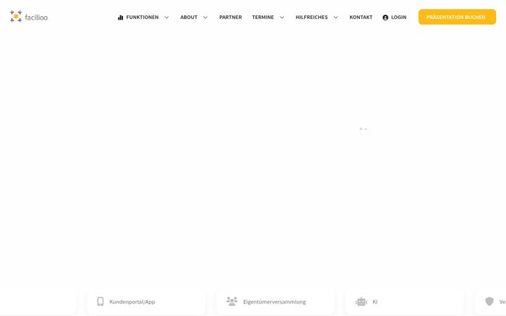 Screenshot του facilioo.de