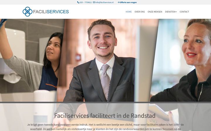Screenshot of faciliservices.nl