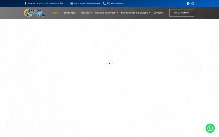 Snímek obrazovky facilitaer.com.br