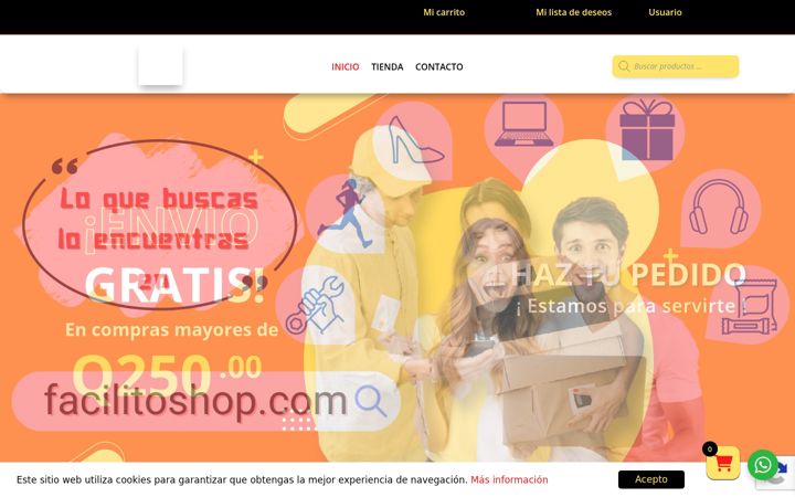 Screenshot of facilitoshop.com