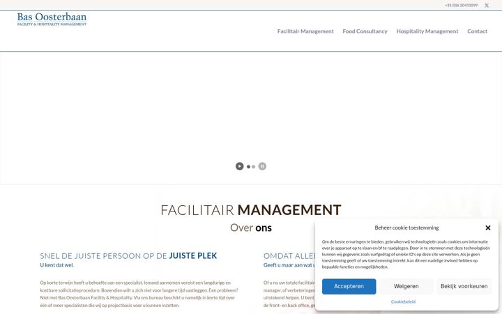 Screenshot of facility-hospitality.nl